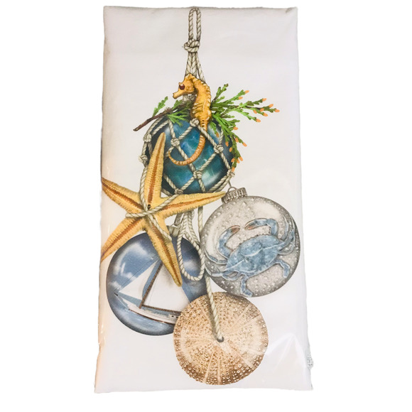 Mary Lake Thompson Nautical Beach Ornaments Flour Sack Towel NEW - Picture 3 of 5